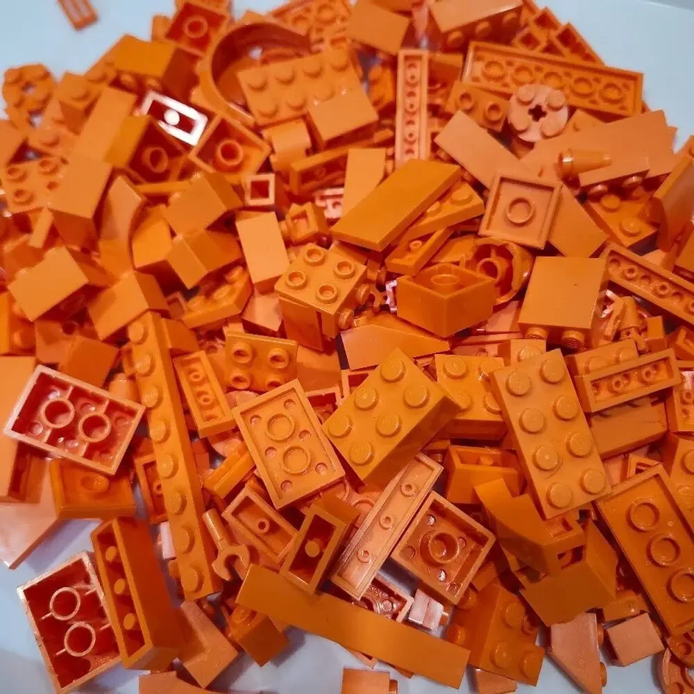 Bulk Lego: Orange - Sorted, 7.5oz, Bricks, Flats, Studs, Angles